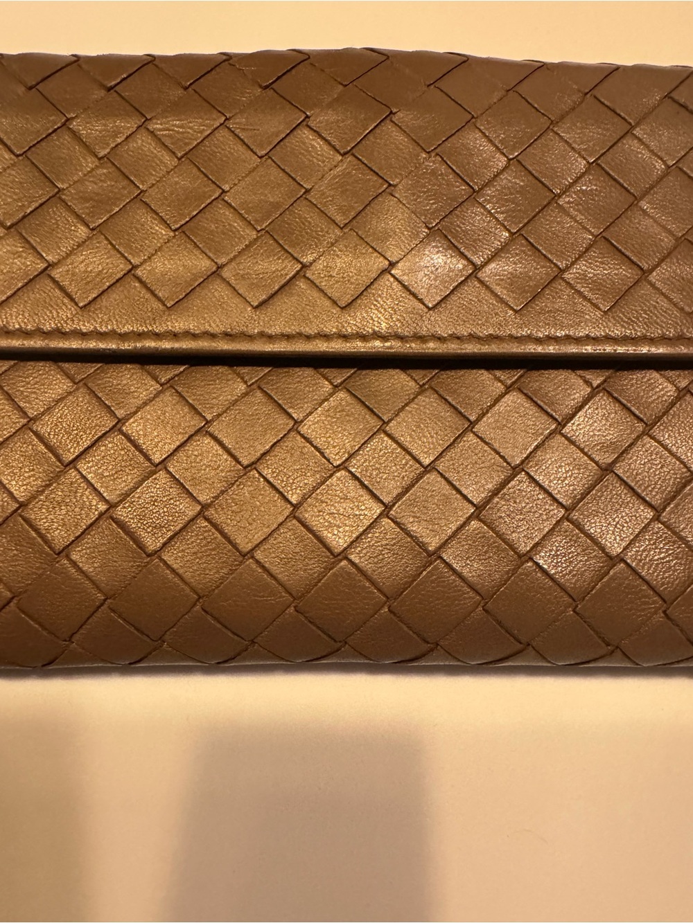 Bottega Veneta Taupe Intrecciato Leather Long Wallet - Picture 3 of 10